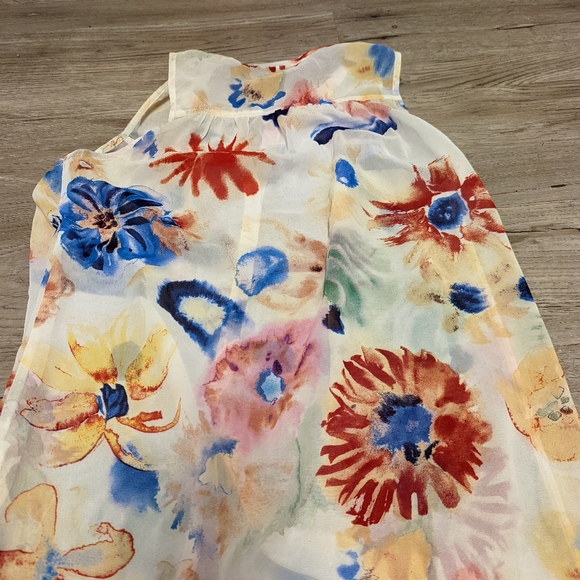 Worn one time! Quicksilver flowy top, size xs - Picture 3 of 4